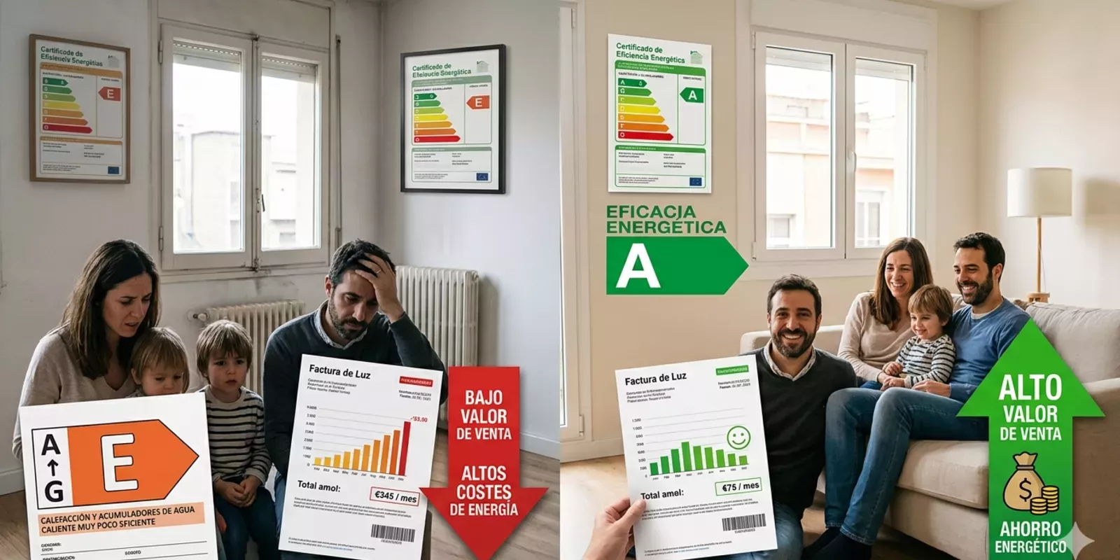 Cómo la etiqueta energética dispara el precio de tu piso