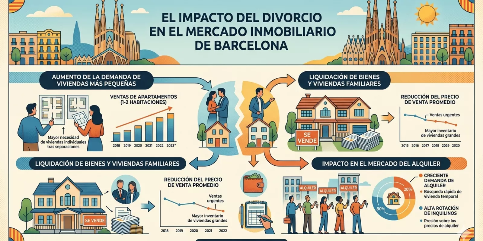 Divorcio y su impacto en el mercado inmobiliario