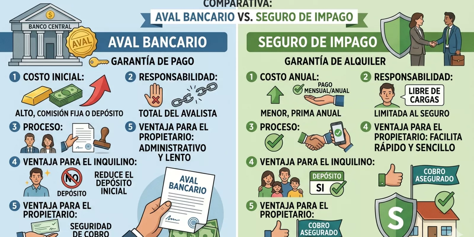 Seguro de Impago vs. Aval Bancario en Barcelona