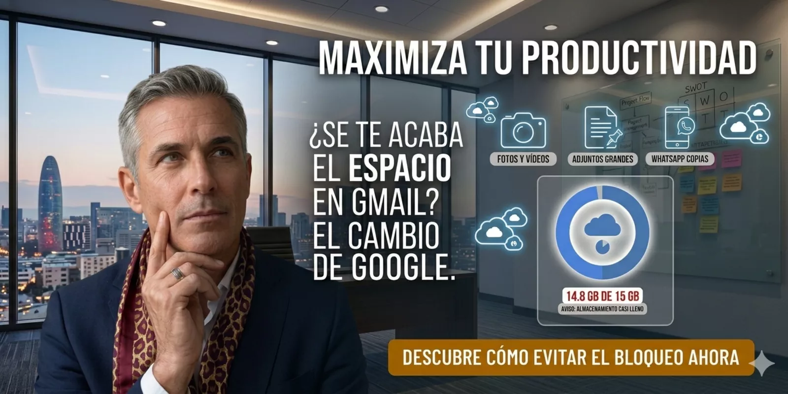 Gmail y el nuevo límite de almacenamiento de 15 GB