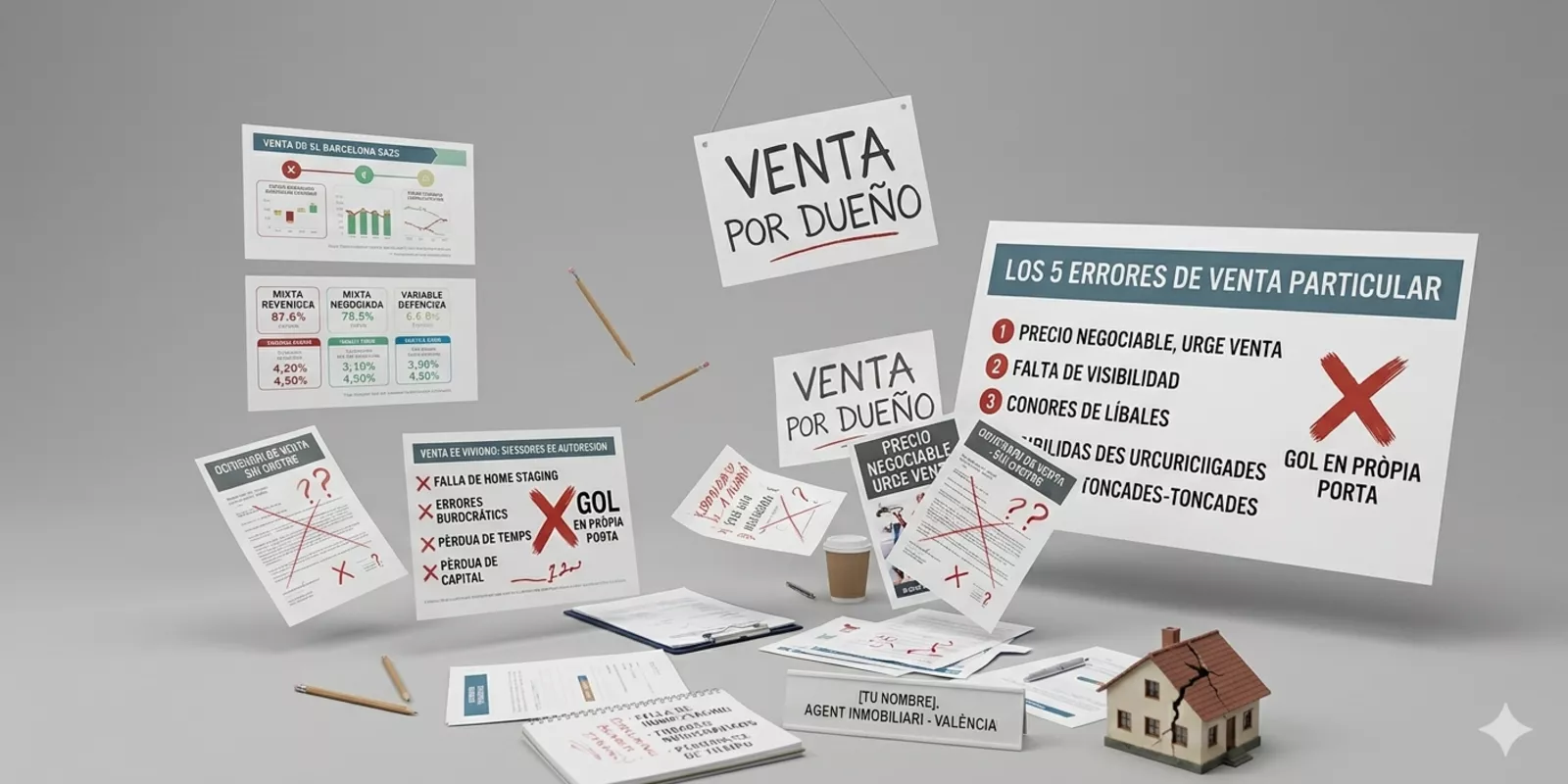 Errores comunes al vender tu casa en Barcelona
