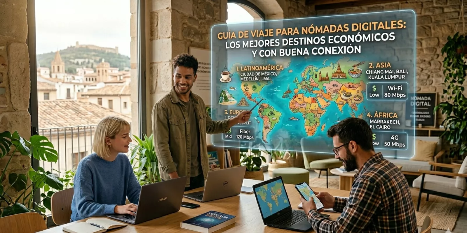 Destinos ideales para nómadas digitales