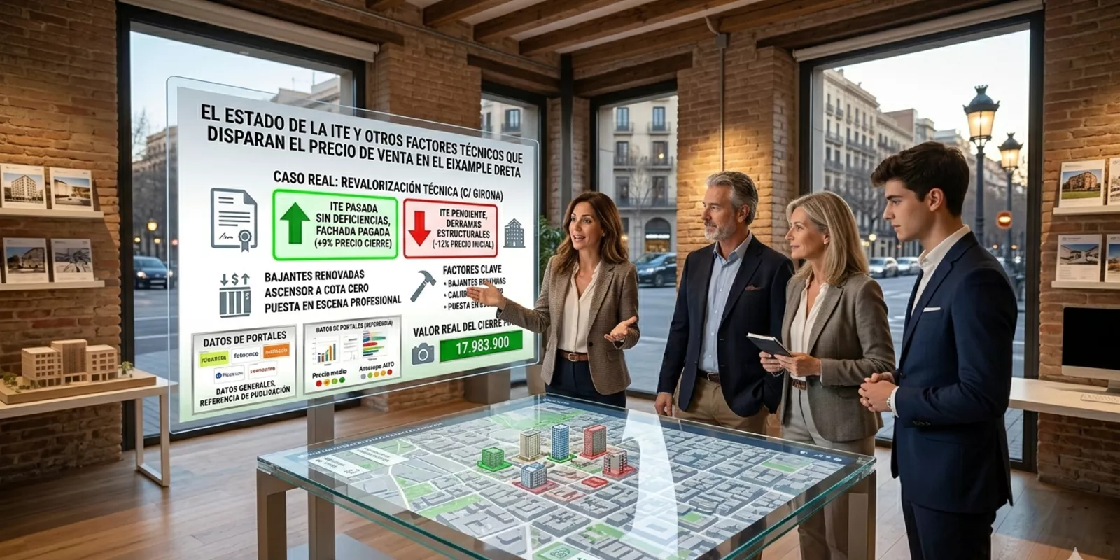 El estado de la ITE y otros factores técnicos que influyen en el precio de venta en el Eixample Dreta
