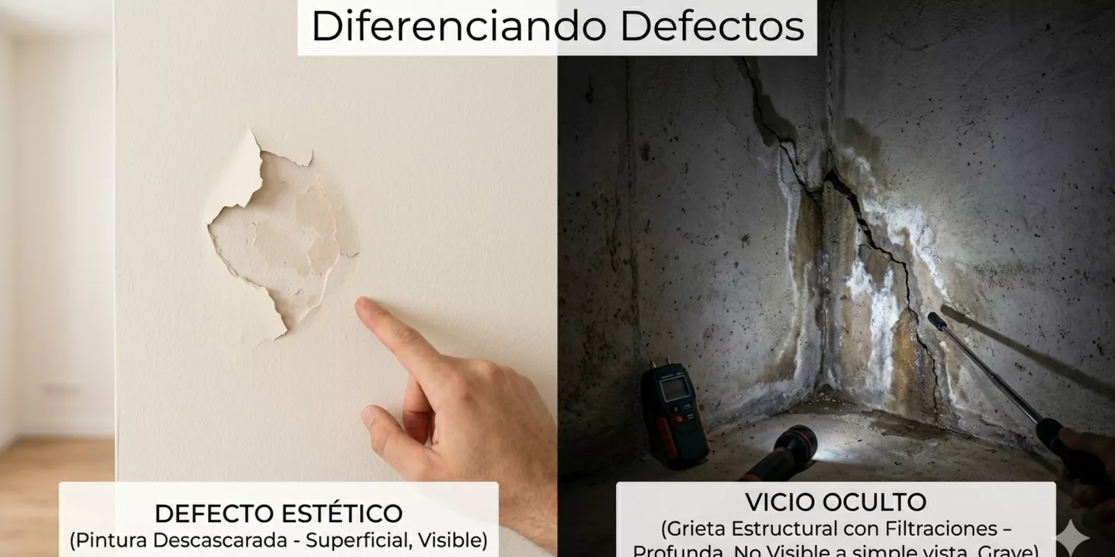 Defectos Estéticos vs. Vicios Ocultos en Propiedades