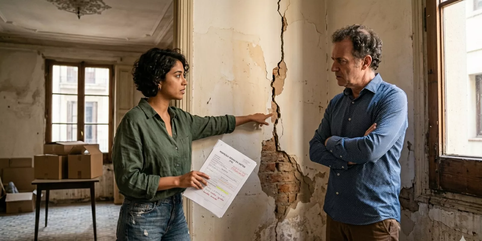Cómo resolver un problema de construcción tras la compra de tu vivienda