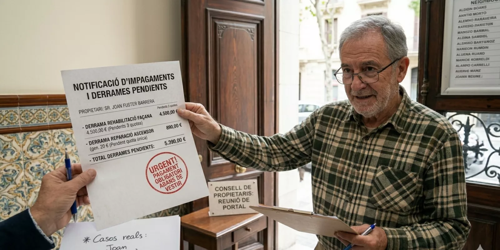 Cómo vender un piso con derramas pendientes