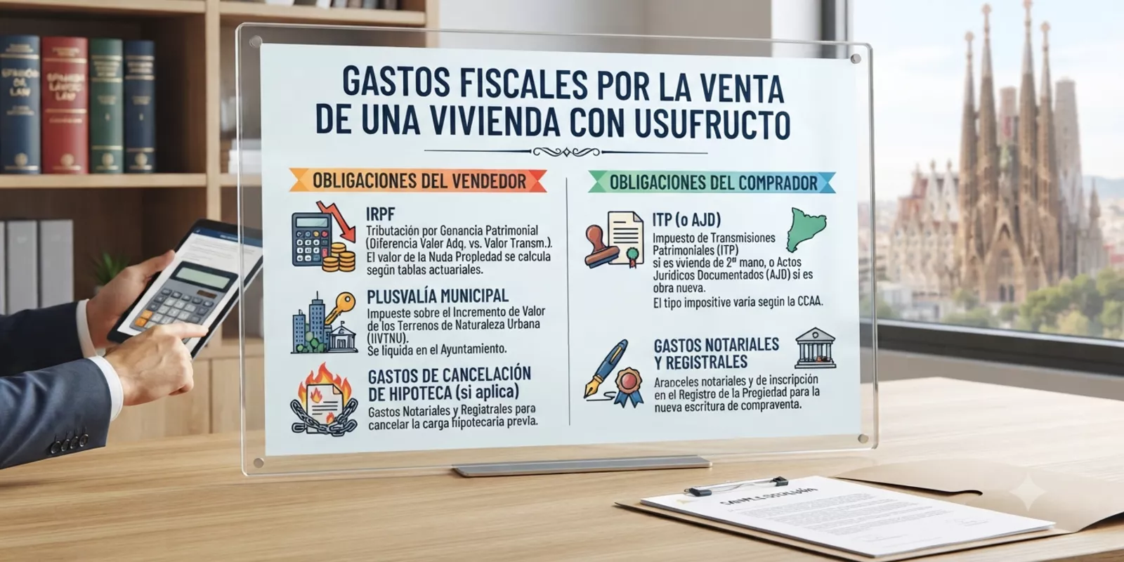 Impuestos al Vender un Piso con Usufructo en Barcelona