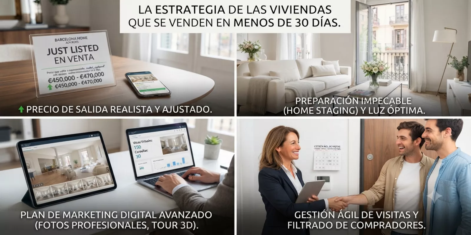 Estrategias para vender tu vivienda en menos de 30 días