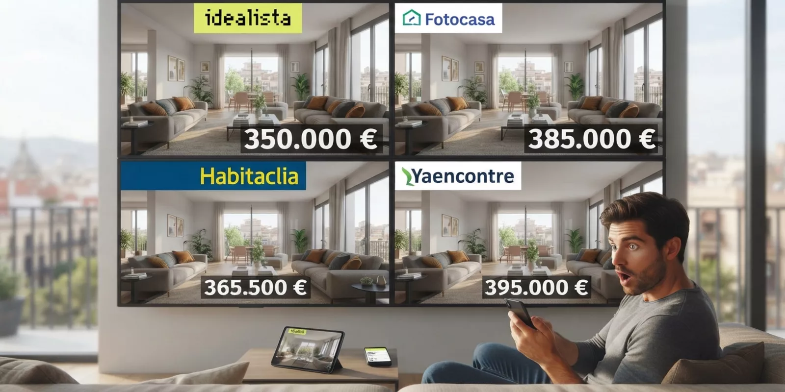 Discrepancias de precios en portales inmobiliarios